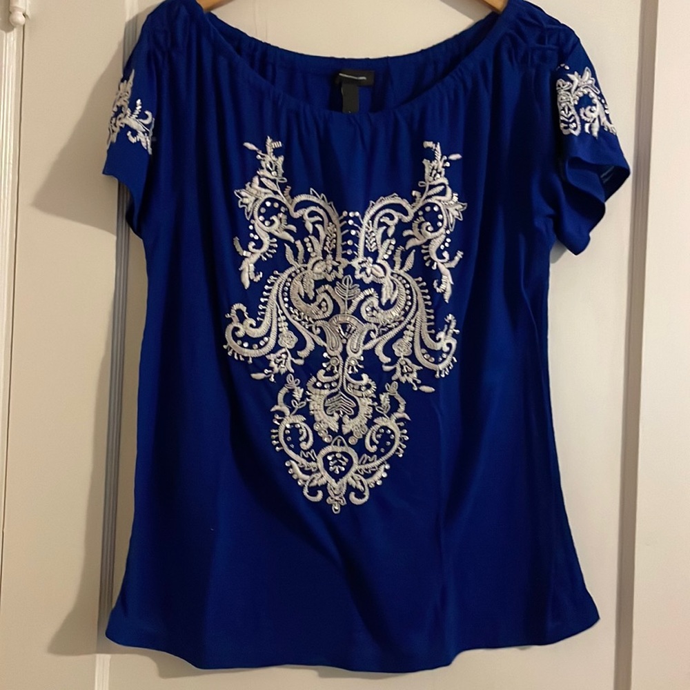 INC Embroidered Shirt
